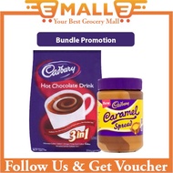 Cadbury 3 In 1 Hot Chocolate Drink 450g + Cadbury Chocolate &amp; Caramel Spread 400g