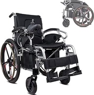 Lightweight for home use Electric Wheelchair All Terrain Foldable Mobility Aid Power Wheelchair Adjustable Position 360° Joystick Comfortable Breathable Ergonomic Design