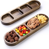 2A soy sauce dish，Wooden divided dipping sauce bowl，South Korea4Sauce dish，Suitable for home restaur