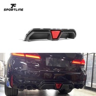 Dry Carbon Fiber F90 M5 Car Rear Diffuser with LED light for BMW M5 2018-2023