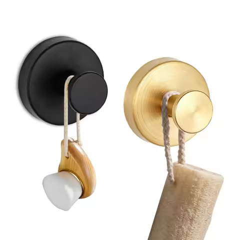 New Metal Suction Cup Hook Strong Vacuum Stainless Steel Towel Holder Waterproof Reusable Wall Hange