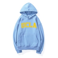 เสื้อสเวตเตอร์ฮู้ดผ้าขนแกะ UCLA สำหรับผู้ชายและผู้หญิง ฤดูใบไม้ร่วง 2022 แฟชั่นลำลอง ฮู้ด ปกติ ไม่ต้