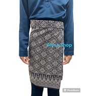Sampin Instant Dewasa Saiz S to 2XL Sampin Murah Sampin Raya Baju Melayu Kain Sampin Hitam Putih Baj