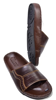 [HCM]Dép Nam Quai Ngang Da Bò thật  Cao Cấp Mã Số C18