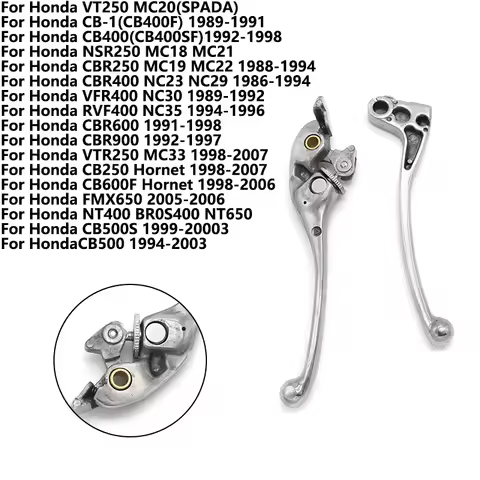 Left &Right Brake Clutch Levers for Honda Hornet CB250 CB600F CB 250 CB500S CB500 VTR250 MC33 NT400 