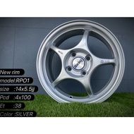 New rim enkei Rpo1 14x5.5jj 4x100 Et38 Silver Johorbaru