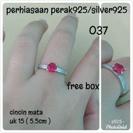 WHITE STONE RING COLOR 036 037 SILVER 925 DS