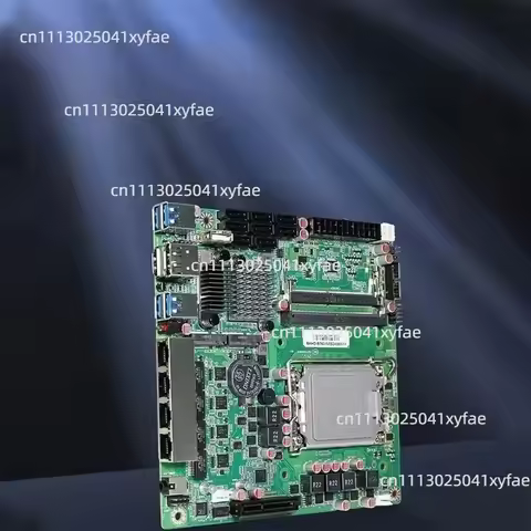 Mini ITX B760 NAS Motherboard, LGA1700 CPU 2xDDR5 4xi226 2.5G 2xM.2 NVME 8xSATA Home Firewall Mainbo