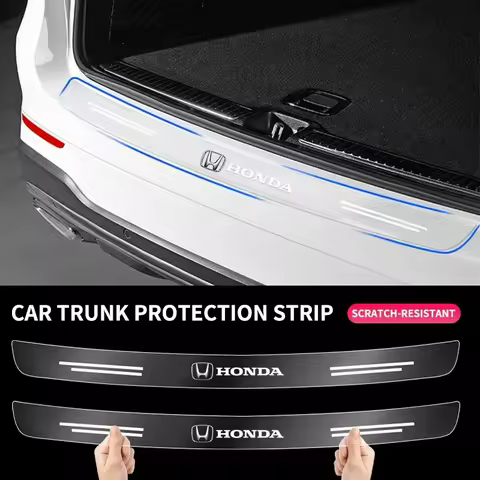 Car Transparent Trunk Rear Guard Plate Sticker For Honda Civic Fit Accord City Vezel CR-V S660 Odyss