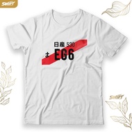 T-shirt EG6 JDM LICENCE NUMBER PLATE TSHIRT DISTRO CLOTHES