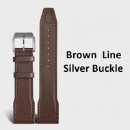 20mm 21mm 22mm Genuine Leather Strap for IWC Pilots Little Prince Watch IW327004 Mark Serie Black Br