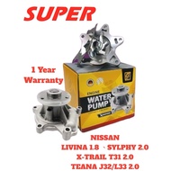 GAIDO NISSAN LIVINA 1.8、SYLPHY 2.0、X-TRAIL T31、TEANA J32/L33 2.0 WATER PUMP GWPN-02