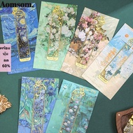 AOMSOM Metal Bookmark, Hollow Metal Reading Book Clip, Multifunctional Butterfly Oil Painting Sunflo