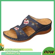 Women Slippers Sandal Flower Platform Colorful Ethnic Wedge Sandal Ladies Casual Fashion Sandals