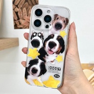 iPhone 16/15/14/13/12/11/XS/XR/7/8/SE2/SE3 DOGGY Transparent Phone Case