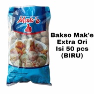 Bakso Sapi Mak'e isi 50 (BIRU) | Pentol Bakso | Bakso Make