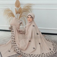 (mukena indah keren bhn halus) mukena dewasa khadijah bordir motif