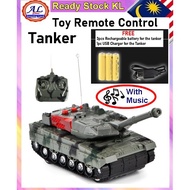 【 Ready Stock】 Toy Tanker Remote Car Control Kereta Kebal Mainan Radio Battery RC Tanks Toys Kawalan Jauh Kontrol 玩具车 Ch