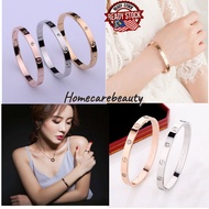 Ready Stock In MALAYSIA/Korean style women Bracelet titanium diamond/Bangle cartier/Gelang cartier