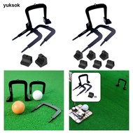 yuksok 3 Pcs Golf Gates Putt Gates Golf Putter Gates with Bases