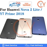 Back Cover For Huawei Nova 2 Lite / Y7 Prime 2018 Housing Battery Cover Door Rear Volume Button on off power button battery cover Replacement