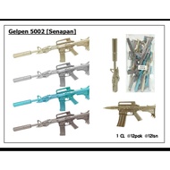 Gun-shaped gel pen, 12 pcs