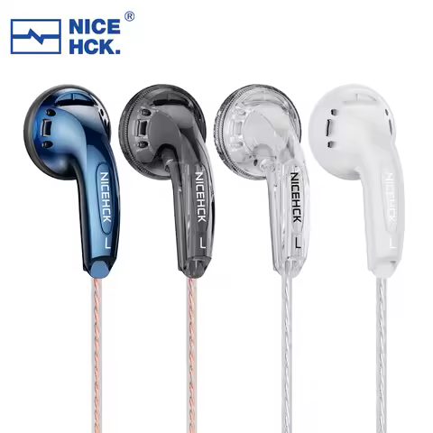 NICEHCK YD30 L Plug HD Microphone Music Earbud 15.4mm Composite Dynamic HIFI Earphone Bass DJ Voice 