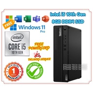 🇲🇾【CHEAPEST】Lenovo ThinkCentre M90s SFF Desktop PC | Intel i5 10th Gen | 8GB DDR4 | 256GB 512GB SSD 