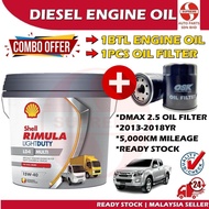 S2U Original Shell Rimula Engine Oil LD4 Multi Diesel Engine 7.5Liter 15W40 Light Truck 4WD Minyak H