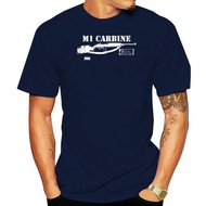 2024 Summer Hot Sale Men T-shirt WWII M1 Carbine T Shirt Handmade Cotton sling magazine sight Inland