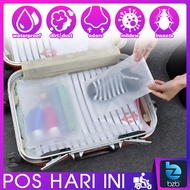 Semi Transparent Durable Plastic Bag Zipper Ziplock Clothes Storage Cupboard Luggage Baju Plastik Almari 防水袋