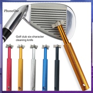 PhoneUse Golf Club Maintenance Tool Premium Golf Club Groove Sharpener with 6 Tips Improve Your Game