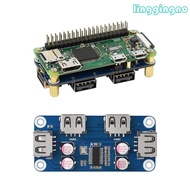 RR USB HUB HAT Expansion Board for 4B 3B+ 3B 2B Zero Zero for W Zero W