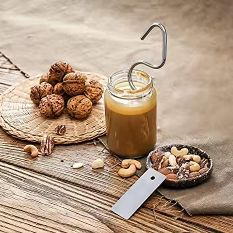 2025 Hot Peanut Butter Stirrer with Scraper Tool Almond Butter Mixing Tool Butter & Jam Stirrer Mult