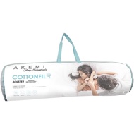 AKEMI Hug Bolster PIllow 100% Cotton Fill with MITESGARD Treament 20 x 90 cm,Cooling,Anti Allergic, 