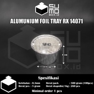 Alumunium foil cup RX14071 tanpa tutup / Wadah aluminium macaroni schotel lasagna RX 14071