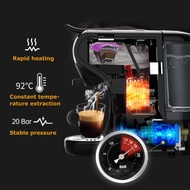 SALE HiBREW 4 in 1 Multiple Capsule Coffee Maker Full Automatic With Hot & Cold Milk Foaming Machine
