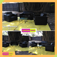 sofa minimalis 211, sofa tamu, kursi, kain oscar &amp; fabric ( non meja )
