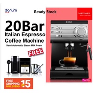 Donlim DL-KF6001 (Ship fast 1-2 days) espresso italian coffee machine pump steam 20 Bar 1.5L