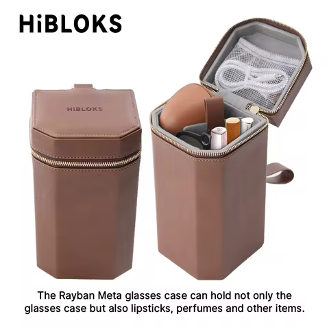 Hibloks For RayBan Meta Wayfarer Skyler Headliner Portable Carrying intelligent Glasses Bag Travelin