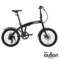 oullon歐龍 C20-X7 20吋7速前後同步碟煞鋁合金折疊腳踏車/小折/ 曜石黑