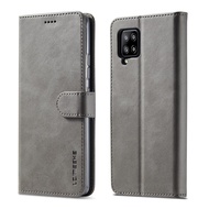 XICCI Retro Leather Case for Samsung A42 5G Luxury Magnetic Phone Case Card Holder Wallet Cover for 