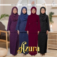 [ TUNIK.MY ] KURUNG AZURA ( MOM ) baju raya sedondon 2023 ibu anak bridesmaids ironless navy dark purple magenta black