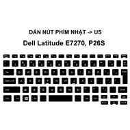 Dell Latitude E7270, P26S key button sticker set Japan -> US | Japan layout keyboard to internationa