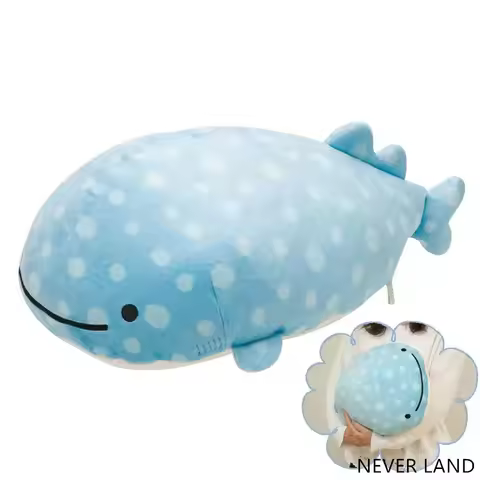 New Cute Jinbe-san Whale Soft Plush Pillow Cushion Girls Boys Kids Stuffed Animals Toys For Children