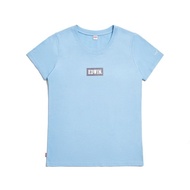 EDWIN 女裝 BOX LOGO短袖T恤 (淺藍色) #上衣
