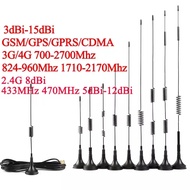 3G 4G Antenna High Gain Sucker Aerial Wifi 5/6/7/9/10/15DBI 3 Meters Extension Cable SMA Male Connec