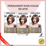 MIRANDA Hair Color MC20 Smokey Ash 30ml x3Pcs Box Brown