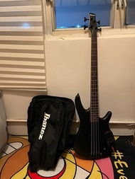 99% New Ibanez SRKP4 bass with Kross Pad2 (black) with original Ibanez guitar bag