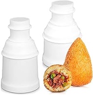 2 Pcs Arancini Maker Mold Set – Dual Set for Round & Conical Rice Ball Mold 160g/5.65oz, Easy-to-Use